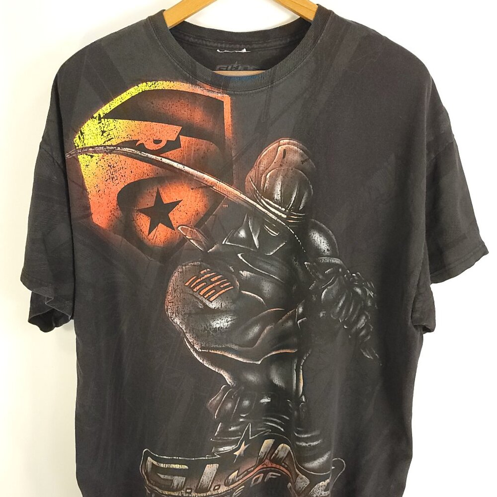 GI Joe The Rise Of Cobra Graphic T-Shirt Men's 2XL Black Distressed